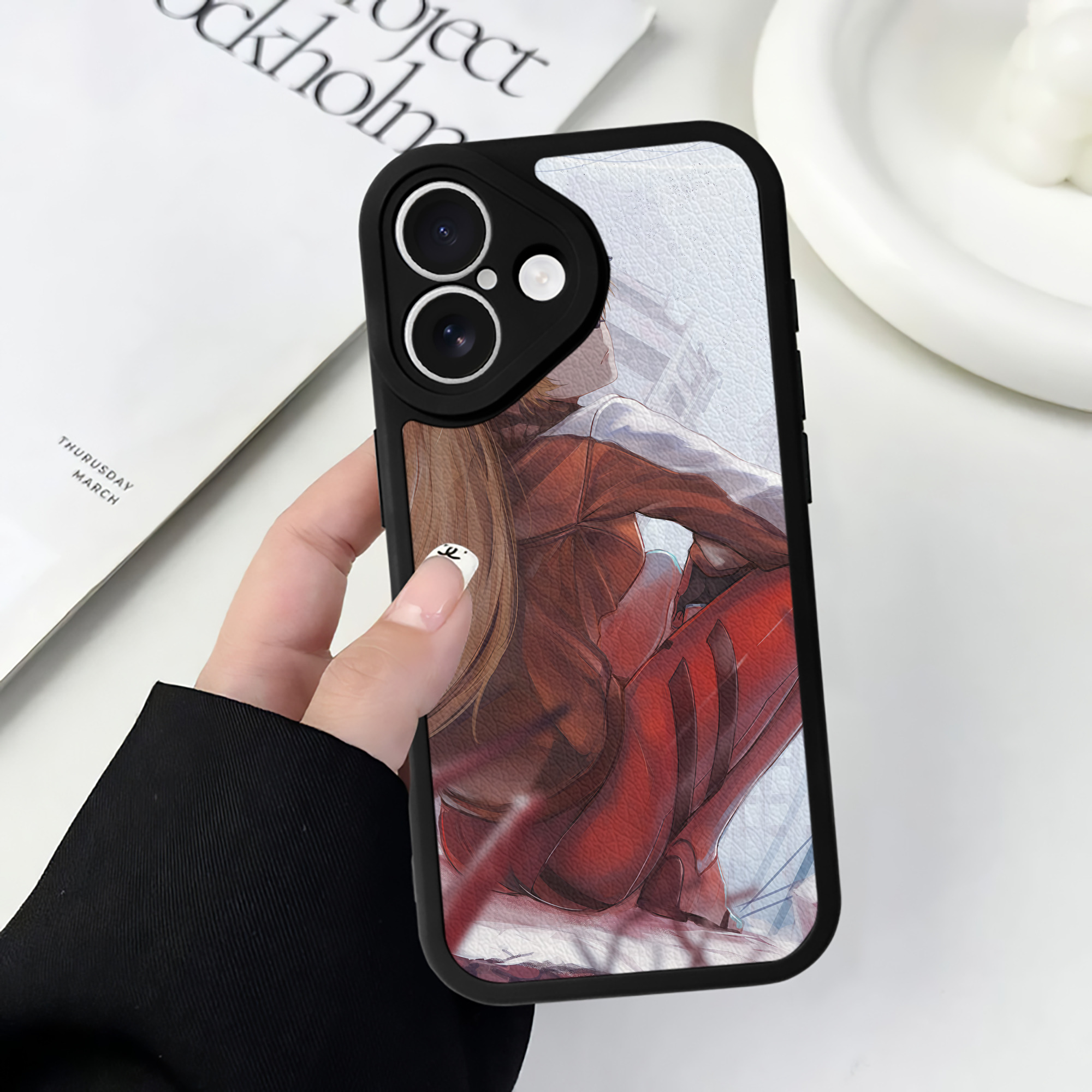 （画像用） EVA 新世紀エヴァンゲリオン 【iPhone 16シリーズ対応】シリコンスマホケース（レザー調） 材質：シリコン